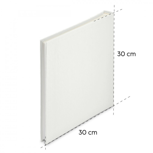 Album jumbo 30x30 wrinkled biały-12726627