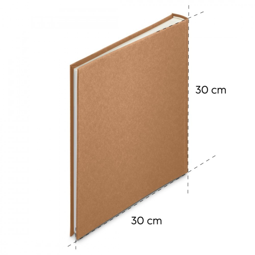 Album jumbo 30x30 wrinkled brązowy-12726629