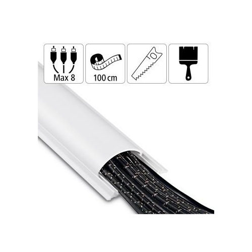 Maskownica do kabli samoprzylepna 180c Biała-12726726