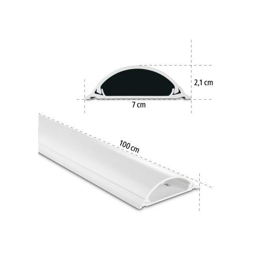 Maskownica do kabli samoprzylepna 180c Biała-12726729