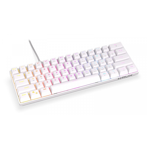 Klawiatura - Qara 60% WHITE RGB-12727122