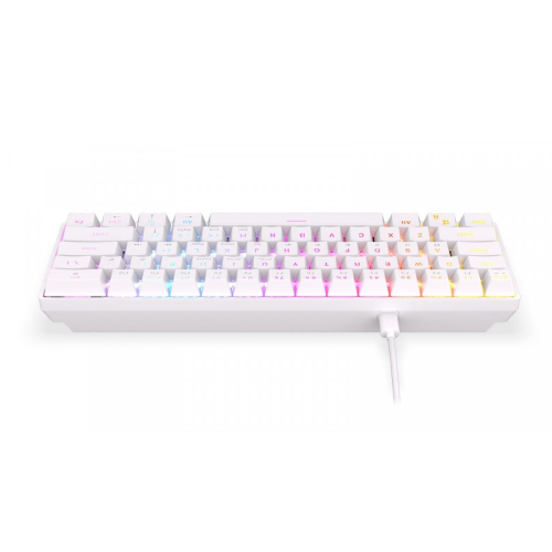 Klawiatura - Qara 60% WHITE RGB-12727124