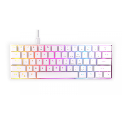 Klawiatura - Qara 60% WHITE RGB-12727128
