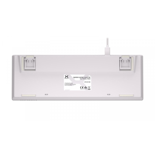 Klawiatura - Qara 60% WHITE RGB-12727130