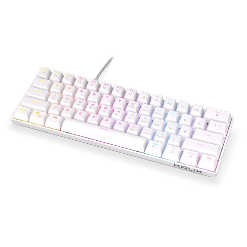 Klawiatura - Qara 60% WHITE RGB-12727135
