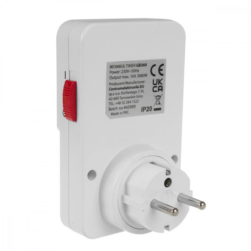 Włącznik czasowy timer mechaniczny GB360 E-12728323