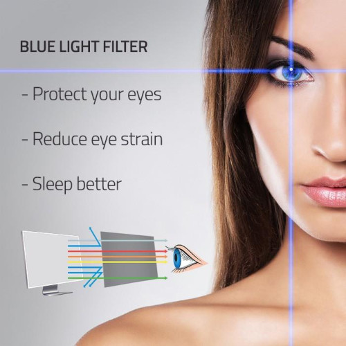 Filtr światła niebieskiego 24 cale | 16:9 | Ochrona wzroku | Anti Glare | Matowy | na monitor-12729038