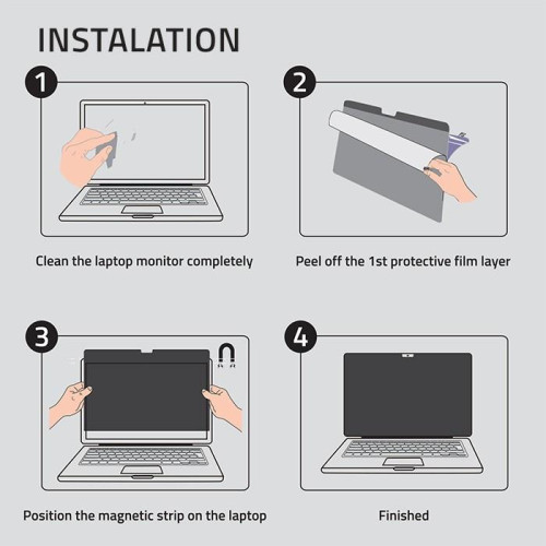 Filtr prywatyzujący RODO do MacBook Air 13.6 cala | Magnetyczny | Ochrona wzroku-12729052