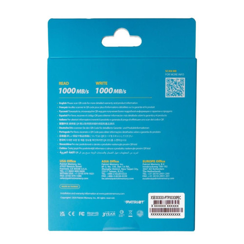 Patriot TXD obudowa USB3.2 do SSD M.2 NVMe 1.3, do 8TB - Aluminium-12735062