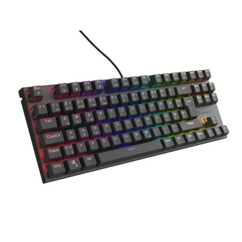 KLAWIATURA DLA GRACZY GENESIS THOR 303 TKL DE PODŚWIETLENIE RGB MECHANICZNA BROWN CZARNA HOT SWAP-12745741