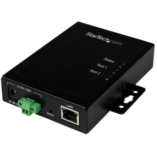 2 PORT SERIAL DEVICE SERVER -/MOUNTABLE AND METAL SERIAL-TO-IP-12764022