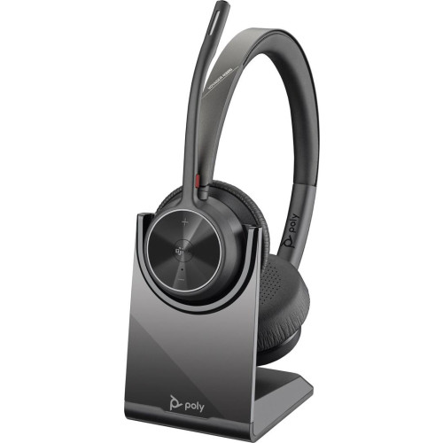 Poly Voyager 4320 UC Stereo USB-A Headset +BT700 USB-A Adapter +Charging Stand-12769533