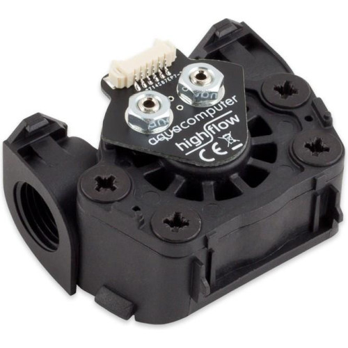 Aqua Komputerowy czujnik przepływu high flow LT, 2x G1/4 - czarny