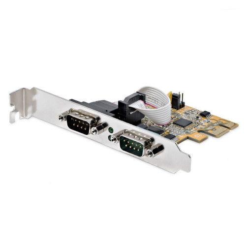 PCIE DUAL SERIAL PORT CARD/16C1050 UART 5V/12V STATUS LIGHT-12787315