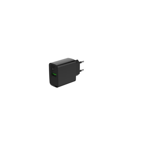 GEMBIRD 2-PORTOWA SZYBKA ŁADOWARKA SIECIOWA POWER DELIVERY USB TYP-C, 20W, CZARNA-12787755