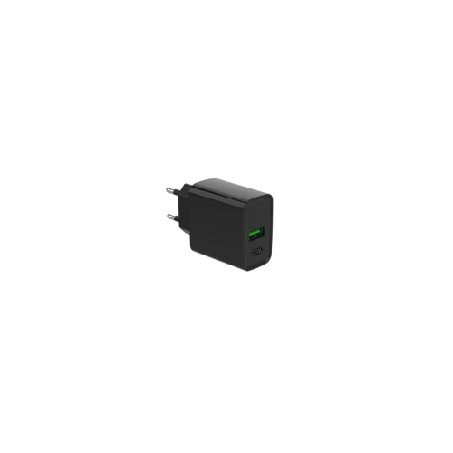 GEMBIRD 2-PORTOWA SZYBKA ŁADOWARKA SIECIOWA POWER DELIVERY USB TYP-C, 20W, CZARNA-12787759