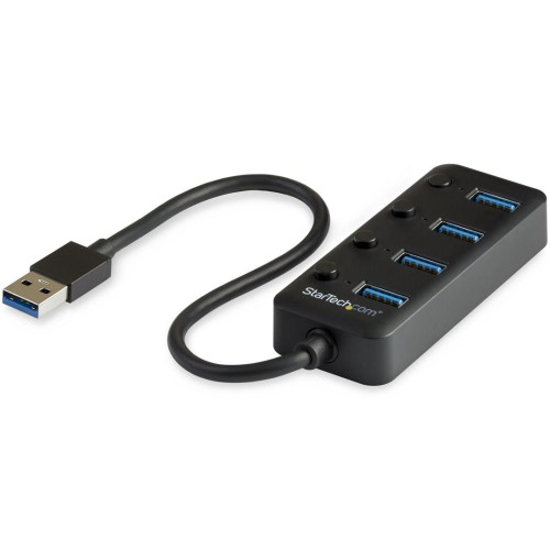 4-PORT USB 3.0 HUB WITH ON/OFF/WITH INDIVIDUAL ON/OFF SWITCHES-12793376