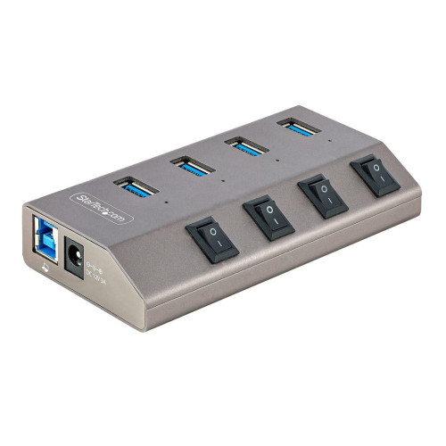 4-PT USB HUB W/ON/OFF SWITCHES/WITH INDIVIDUAL ON/OFF SWITCHES-12793378