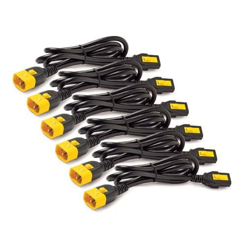 Power Cord Kit (6 ea), Locking, C13 to C14, 1.8m-12801365