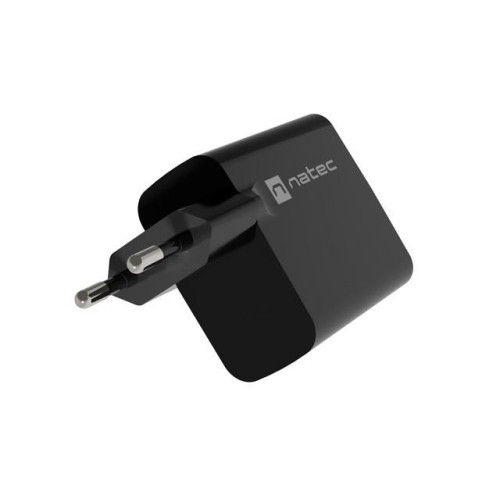 NATEC ŁADOWARKA NATEC RIBERA GAN 1X USB-A + 1X USB-C 65W CZARNA NUC-2145-12811951