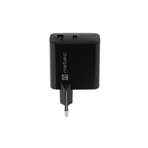 NATEC ŁADOWARKA RIBERA GAN 1X USB-A + 1X USB-C 45W CZARNA NUC-2143-12811971