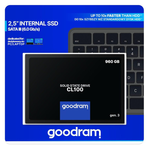 SSD GOODRAM CL100 Gen. 3 960GB SATA III 2,5 RETAIL-1286937