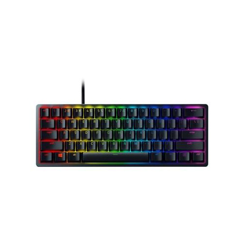 Razer Huntsman Mini 60% Klawiatura do gier Opto-mechaniczny fioletowy przełącznik Światło LED RGB NORD Przewodowa