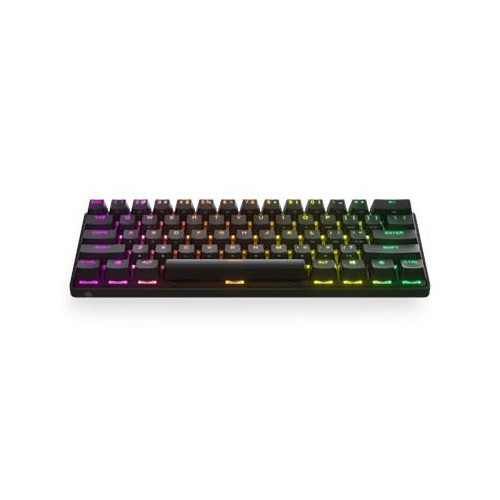 Klawiatura do gier SteelSeries Apex Pro Mini klawiatura do gier Światło LED RGB US Wireless OmniPoint Regulowany przełąc