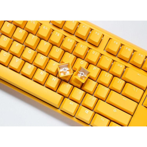 Ducky One 3 Yellow Gaming Tastatur, RGB LED - MX-Red (US)-12887265