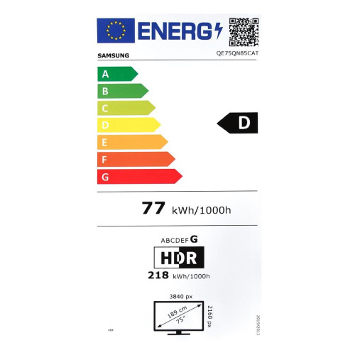 Telewizor Samsung QE85QN85CATXXH QLED 85'' 4K Ultra HD Tizen 120Hz Dolby Atmos Srebrny-12893360