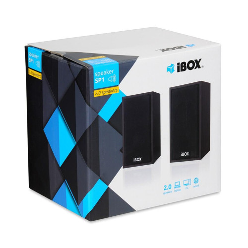 Zestaw głośników IBOX IGLSP1B (2.0; ciemne drewno)-1291570