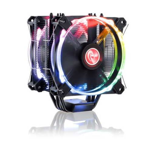 Raijintek Leto Pro Chłodzenie procesora, czarny, RGB-LED - 2x120mm-12996934