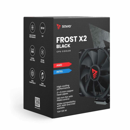 SAVIO CHŁODZENIE CPU FROST BLACK X2-12996986