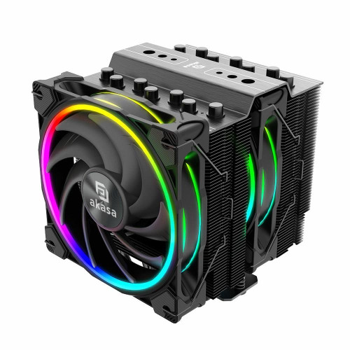 Akasa Soho H7 Dual Tower CPU Cooler, ARGB - 120 mm, czarny-12997187