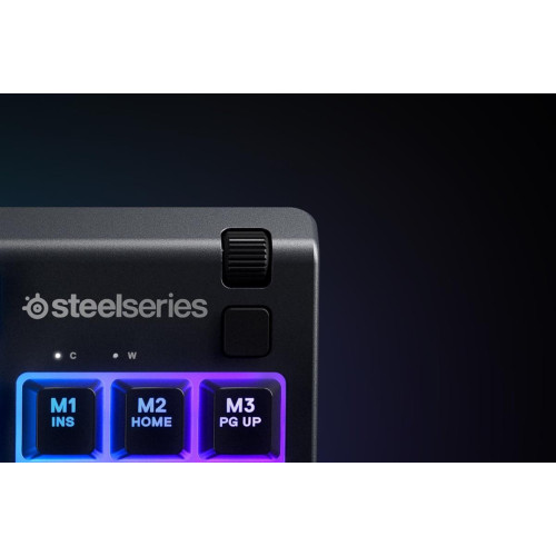 Klawiatura gamingowa SteelSeries Apex 3 Tenkeyless Klawiatura do gier Światło LED RGB Amerykańskie przewodowe przełączniki Whisper-Quiet-12998991