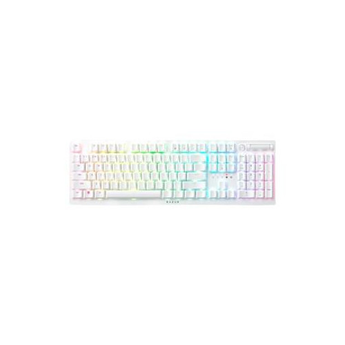 Razer Optyczna klawiatura do gier Deathstalker V2 Pro RGB LED light, US, bezprzewodowy, biały, fioletowy przełącznik-129