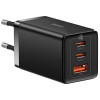 Ładowarka sieciowa Baseus GaN 5 Pro Fast Charger CCGP120201 65W 1x USB-A 2x USB-C PD 3.0 QC 4.0 + kabel USB-C-13004082