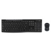 Logitech Wireless Combo MK270 klawiatura Dołączona myszka Uniwersalne USB AZERTY Francuski Czarny-13013267