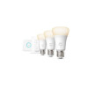 Philips Hue W Starter Kit 9,5W A60 E27 3szt, mostek, przełącznik Philips Hue Hue W Starter Kit 9,5W A60 E27, 3szt., most