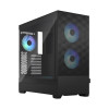 Fractal Design op Air RGB Black TG Clear Tint, ATX, mATX, Mini ITX, Zasilacz w zestawie Nie-13042008