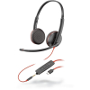 Poly Blackwire 3225 Stereo USB-C Headset +3.5mm Plug +USB-C/A Adapter (Bulk)-13044306