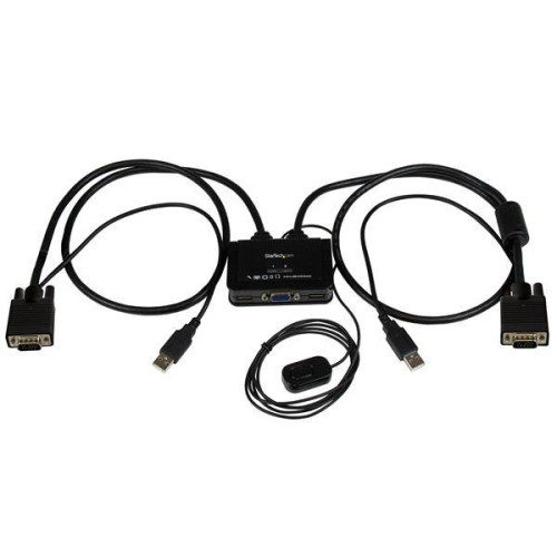 2PORT CABLE KVM WITH VGA USB/AND REMOTE SWITCH BUTTON-13003912