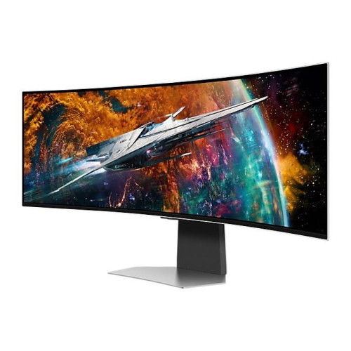 Samsung G95SC monitor komputerowy 124,5 cm (49") 5120 x 1440 px Dual QHD OLED Srebrny-13006405