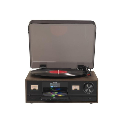 Gramofon Denver MRD-52 Retro, radio FM i DAB +, odtwarzacz CD, ciemne drewno-13009958