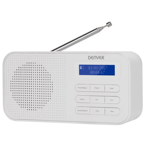 Kompaktowe radio DAB+/FM Denver DAB-42 białe-13009993