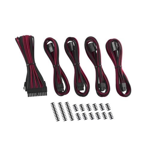 CableMod Classic ModMesh Cable Extension Kit - Seria 8+8 - czarny/czerwony-13010091