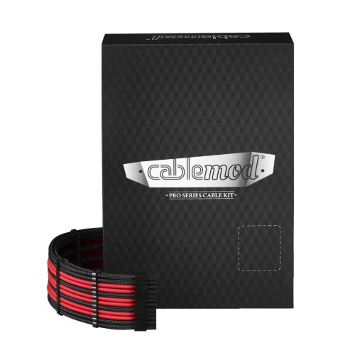 CableMod PRO ModMesh RT ASUS/Seasonic/Phanteks Zestawy - czarny/czerwony-13010101