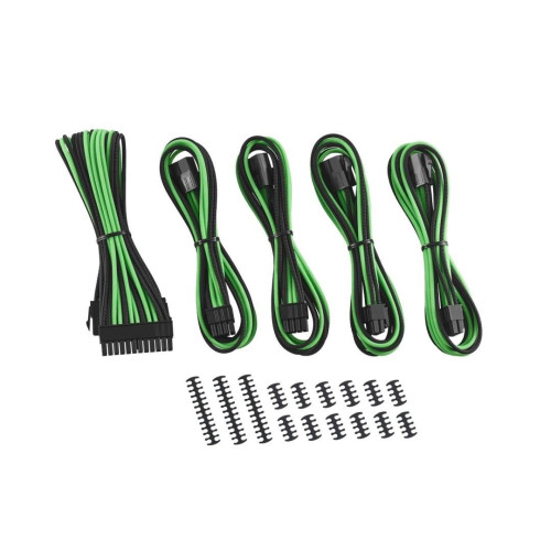 CableMod Classic ModMesh Cable Extension Kit - Seria 8+8 - czarny/jasnozielony-13010114