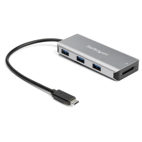 3-PORT USB-C HUB W/ SD READER/READER-10GB - 3X USB-A 1X USB-C-13012580