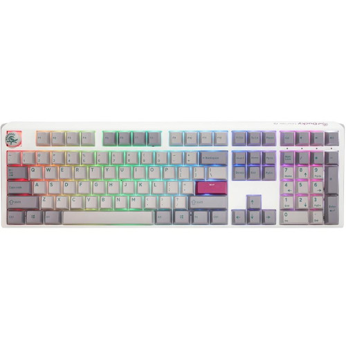 Klawiatura gamingowa Ducky One 3 Mist Grey z podświetleniem RGB LED – MX-Brown (US)-13012760